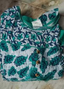 Floral Print Green Dress