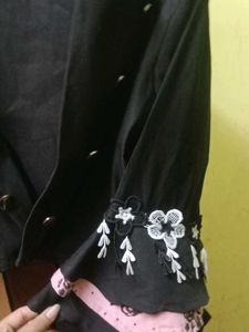 Chic Black Button-Down Top