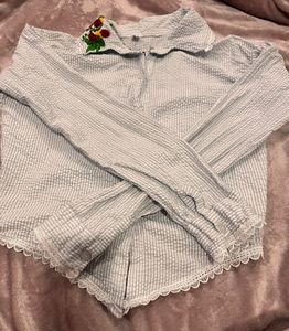 Embroidered Striped Shirt