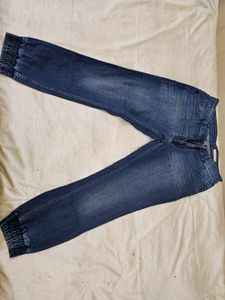 Blue Denim Joggers