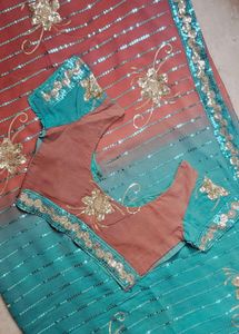 Elegant Embellished Saree