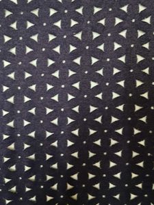 Navy Blue Patterned Dress