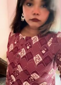 Patterned Long Sleeve Blouse