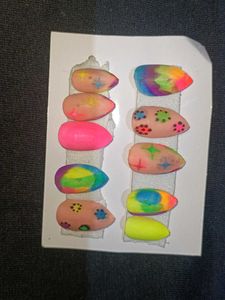 Colorful Press-On Nail Set