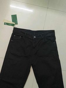 Black High waist Straight Jeans