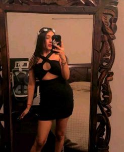 Brand New (Newme) Black Cutout Ruched Dress