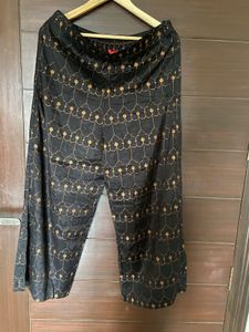W Women’s Black Printed Palazzo (14)