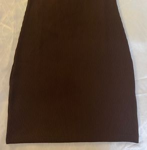 Brown One Shoulder Dress