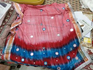 gujrati mirror work lengha choli