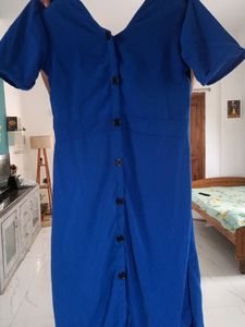 Brand  New Royal Blue Dress Wit Beautiful Back