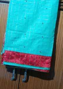Beautiful Kota Saree With Red Blouse Pis