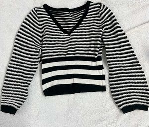 Striped Sweater Top