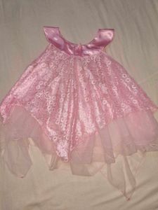 Adorable Pink Lace Girls Top