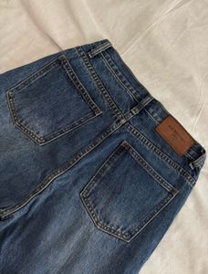 Wide Leg Denim Jeans