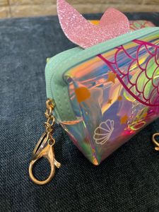 Holographic mermaid cute pouch