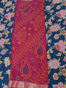 Brand New Rajasthani Bhandni Chunri Print Saree