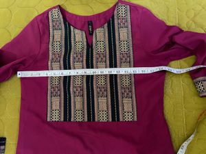 Pink  Kurta Set Bust 34-36