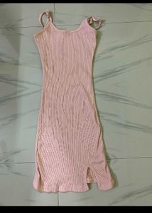 combo green Pink Bodycon Midi Dress