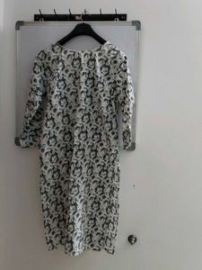 Patterned Cotton Kurti Set