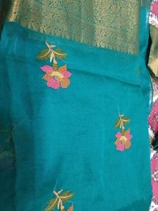 Elegant Embroidered Saree