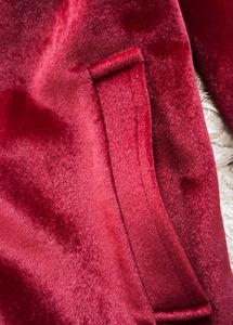 Premium Red Velvet Coat