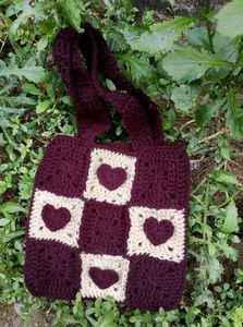 Crochet 🧶 Brown Tote Bag 🤎
