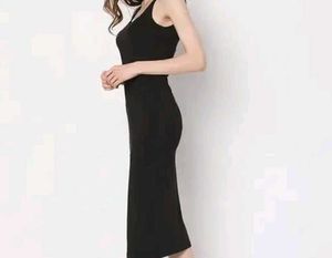 Black Bodycon Midi Dress
