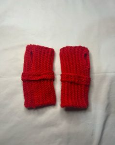 Red Heart Wrist Warmers