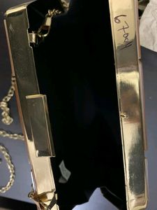 Women&#39;s Designer Resin Diamond Metallic Clutch