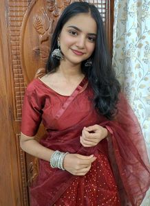 Maroon Lehenga Choli (: