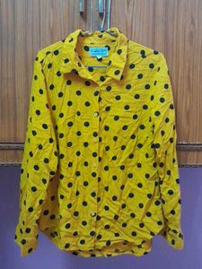 Vintage Polka Dot Button-Down