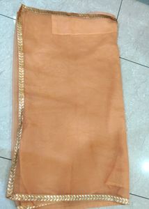 Beautiful Mustard Colour Saree With Pretty Lace