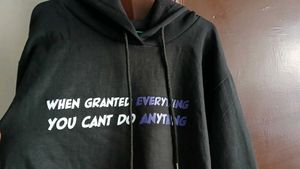 Anime Printed Black Premium Hoodie 💢