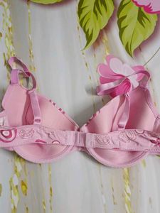 (1105)Pink Patterned Bra - Size 34B