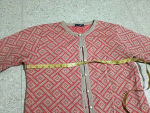 Patterned Knit Cardigan