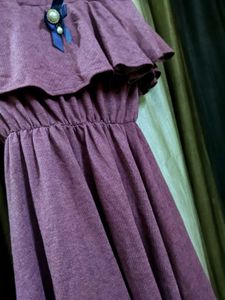 Ruffled Off-Shoulder Dress
