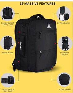 Zingaro Large 40L Waterproof Backpack