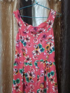 Floral Red Gown