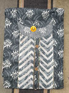 Women Cotton Printed Kurti Only ( M )