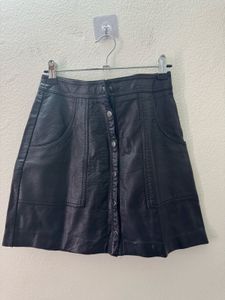 Black Skirt With Front Closure
