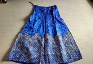 Royal Blue Embroidered Lehenga.