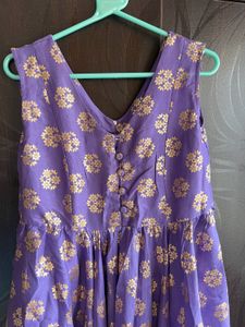 Purple Asymmetrical Kurta