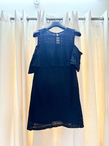 Chic Black Cold Shoulder Dress