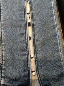 Stylish Ankle Slit Jeans