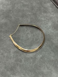 gold tone collar necklace