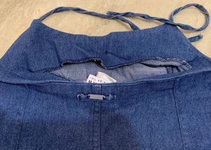 Denim Halter Neck Dress(XS/S)