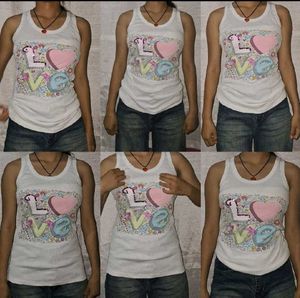 Y2k Fitted Tops Combo Of 3