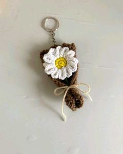 Crochet flower Keychain