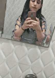 Striped Off-Shoulder Top