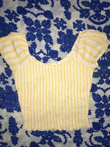 Striped Smocked Top